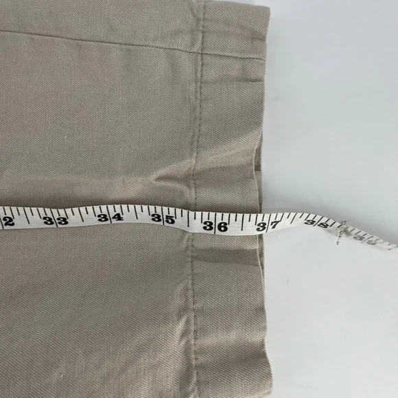 Brooks Brothers Clark Chinos Khaki Linen Cotton Irish Baird McNutt Mens 36x30 - Picture 9 of 9